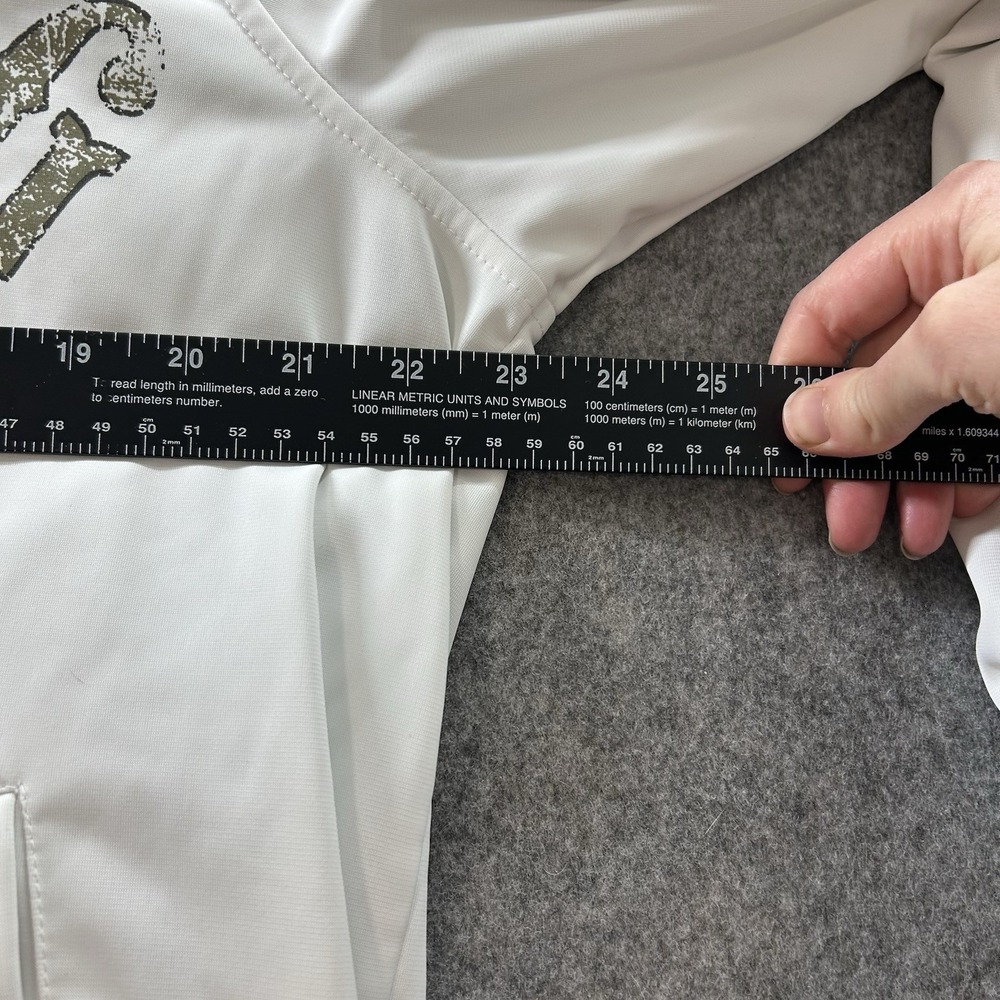 Vintage Billabong Jacket Mens XL Full Zip Hoodie White Green Y2K Layered Skater - Picture 6 of 7
